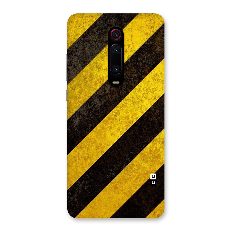 Shaded Yellow Stripes Back Case for Redmi K20