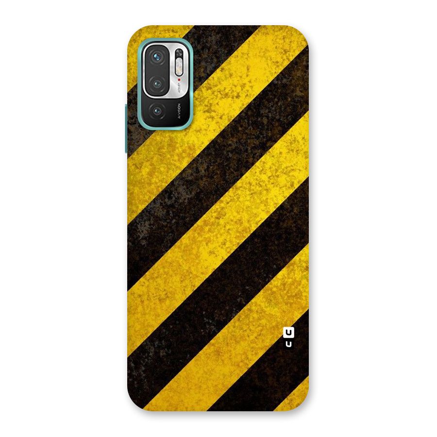 Shaded Yellow Stripes Back Case for Redmi Note 10T 5G