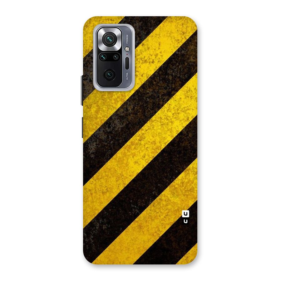 Shaded Yellow Stripes Back Case for Redmi Note 10 Pro Max