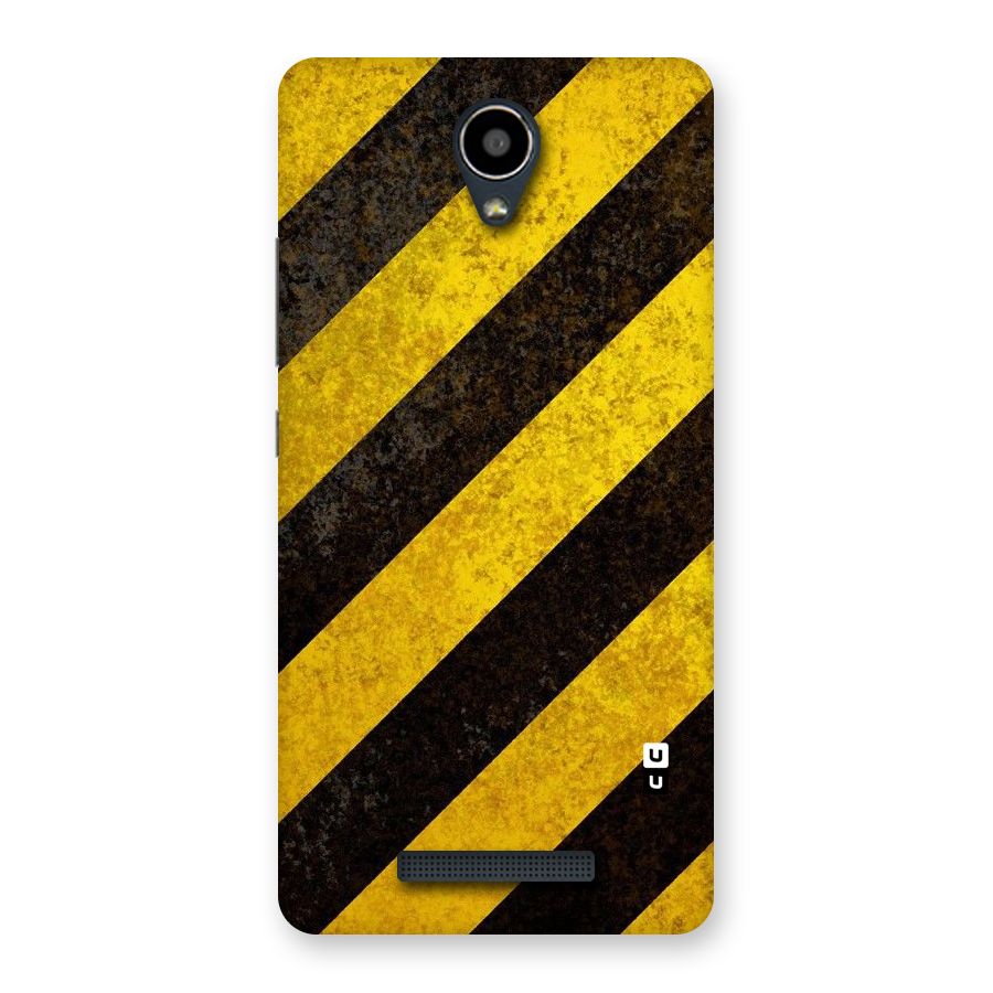 Shaded Yellow Stripes Back Case for Redmi Note 2