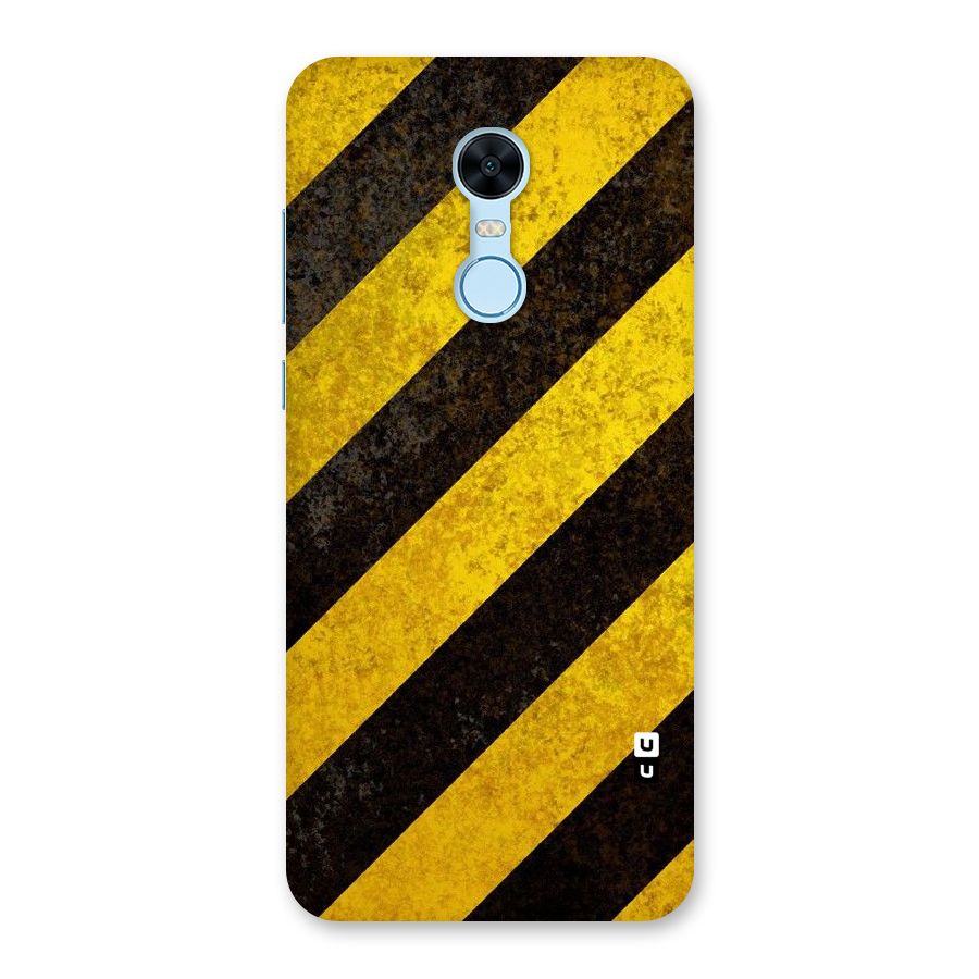 Shaded Yellow Stripes Back Case for Redmi Note 5