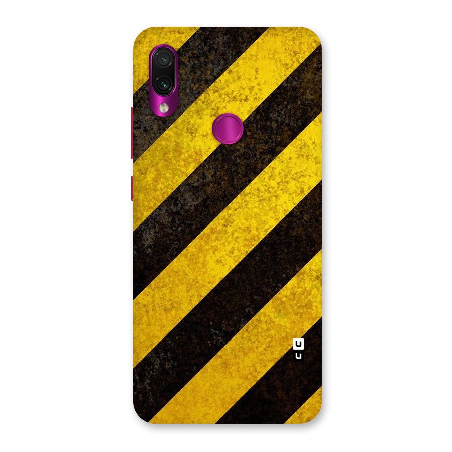 Shaded Yellow Stripes Back Case for Redmi Note 7 Pro