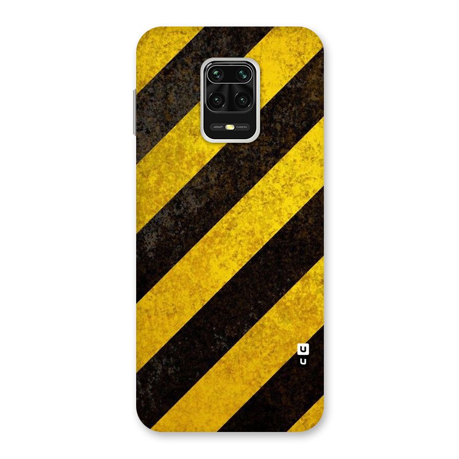 Shaded Yellow Stripes Back Case for Redmi Note 9 Pro