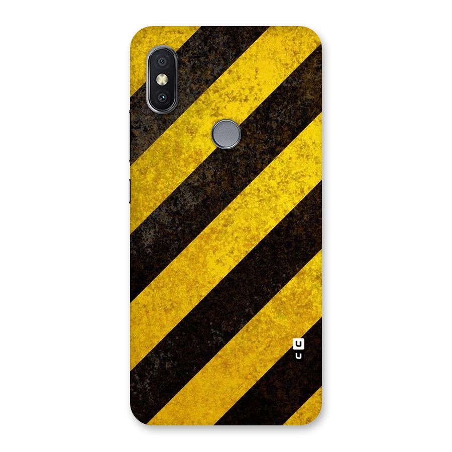 Shaded Yellow Stripes Back Case for Redmi Y2