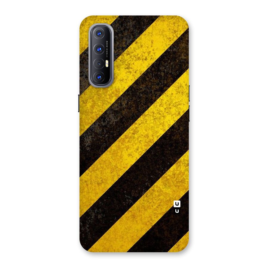 Shaded Yellow Stripes Back Case for Reno3 Pro