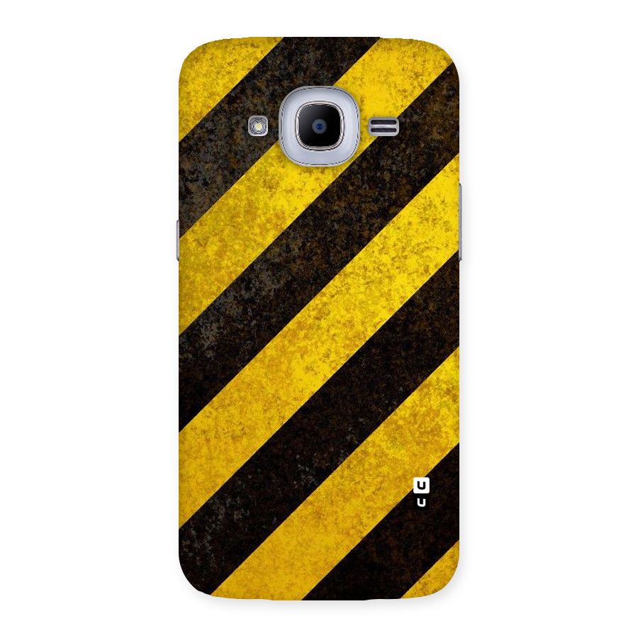 Shaded Yellow Stripes Back Case for Samsung Galaxy J2 2016