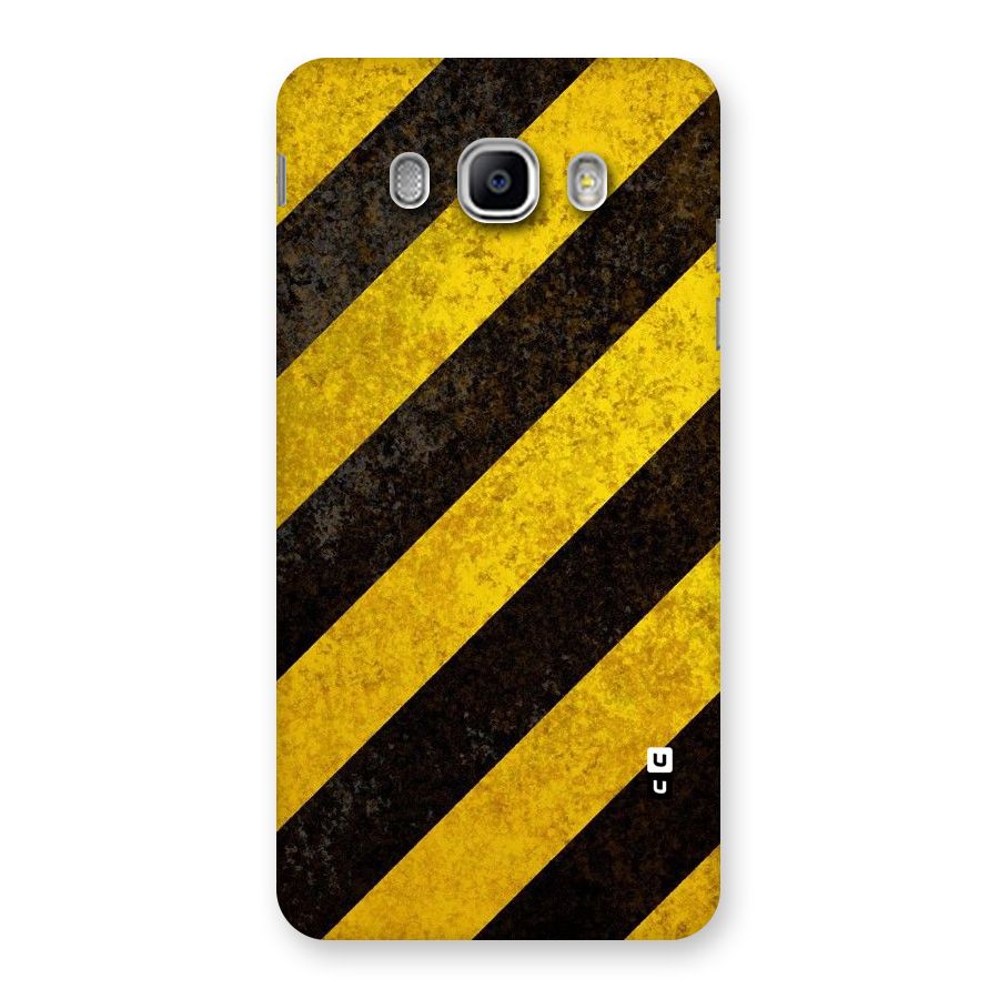Shaded Yellow Stripes Back Case for Samsung Galaxy J5 2016