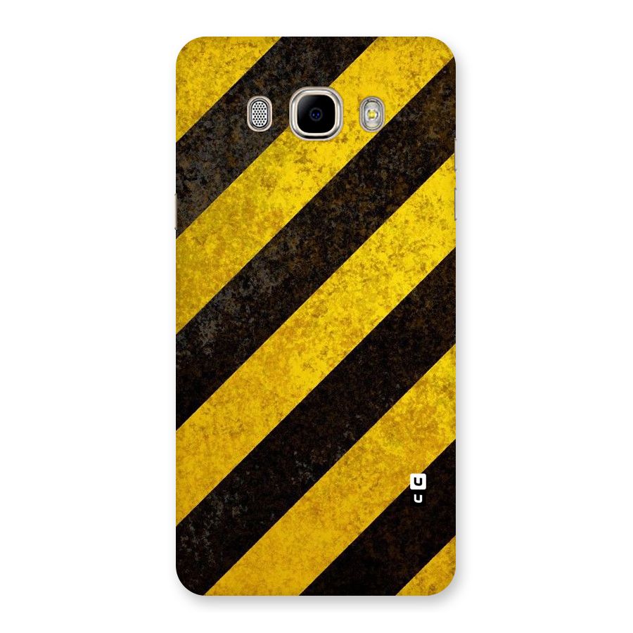 Shaded Yellow Stripes Back Case for Samsung Galaxy J7 2016
