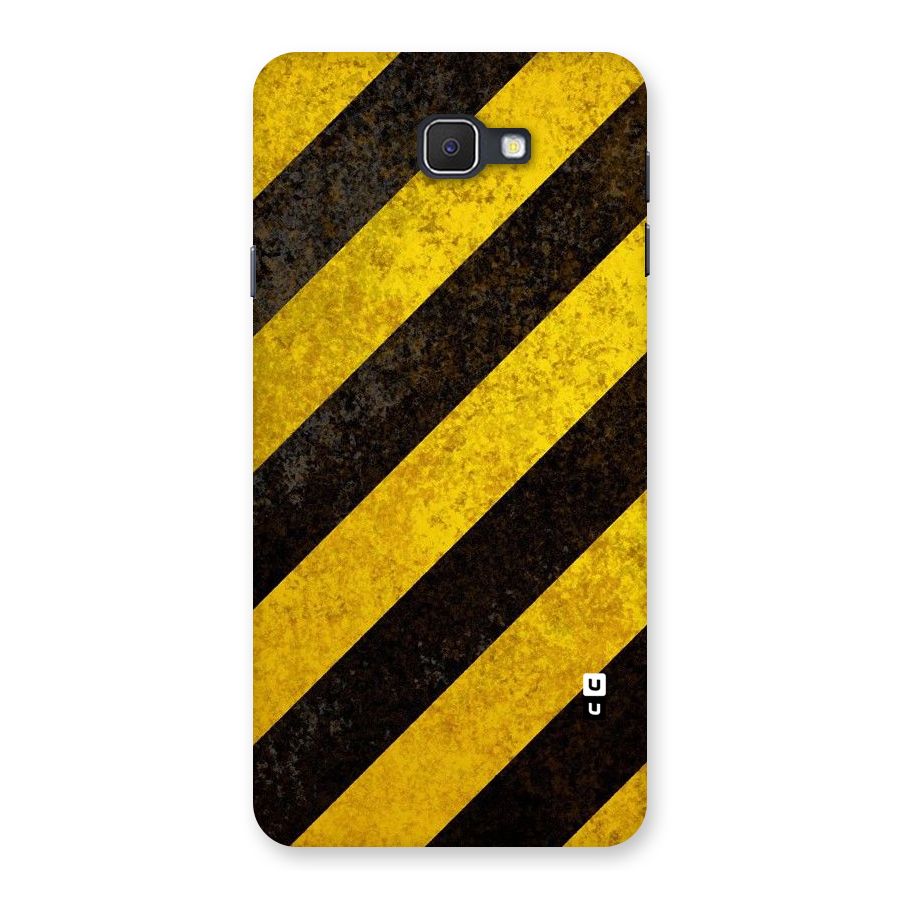 Shaded Yellow Stripes Back Case for Samsung Galaxy J7 Prime