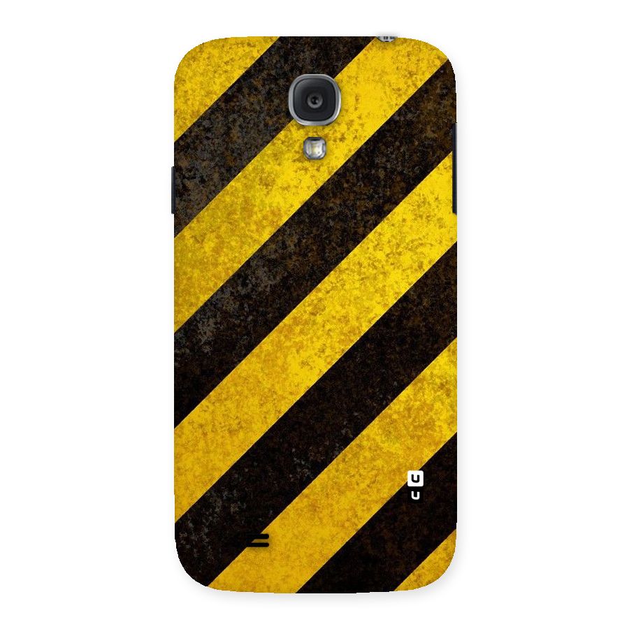 Shaded Yellow Stripes Back Case for Samsung Galaxy S4
