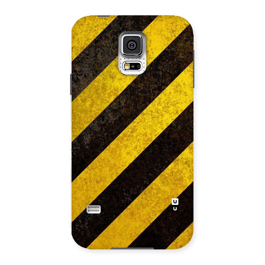 Shaded Yellow Stripes Back Case for Samsung Galaxy S5