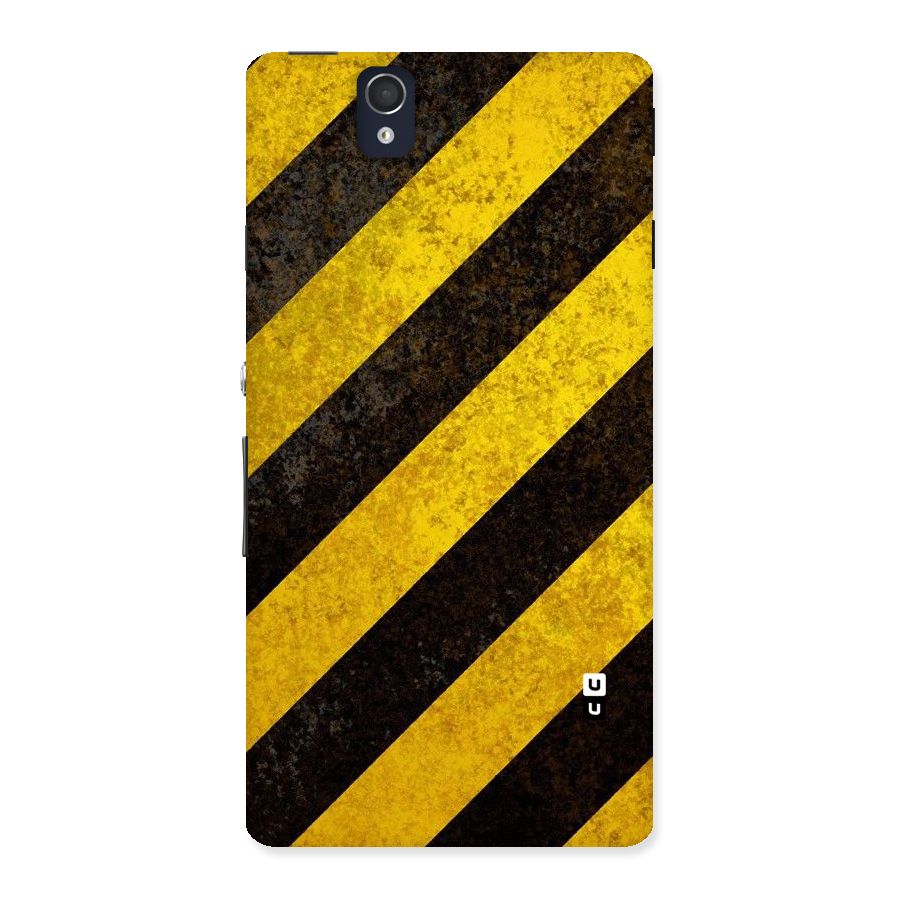 Shaded Yellow Stripes Back Case for Sony Xperia Z