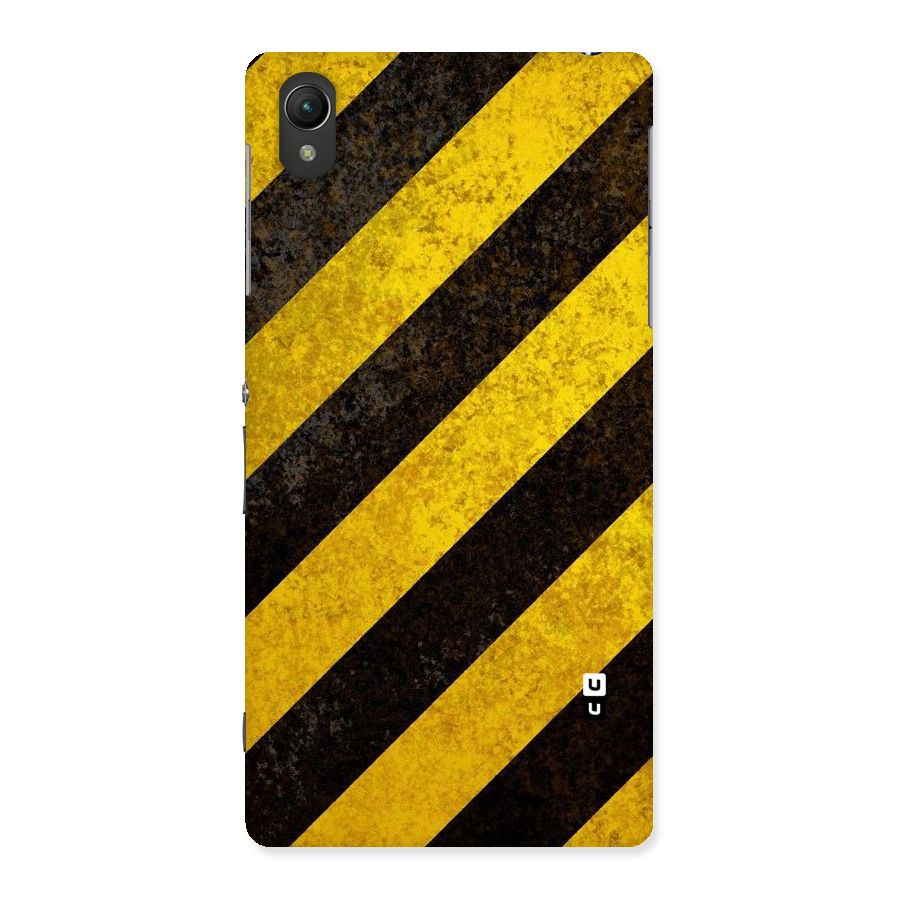 Shaded Yellow Stripes Back Case for Sony Xperia Z2