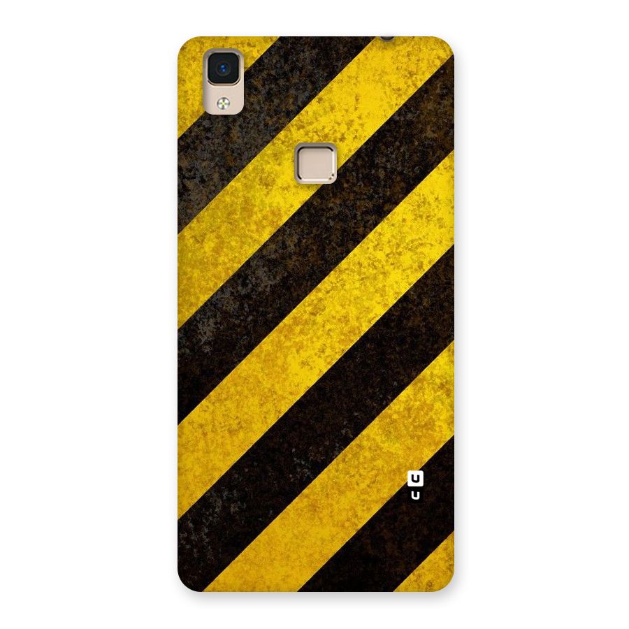 Shaded Yellow Stripes Back Case for V3 Max