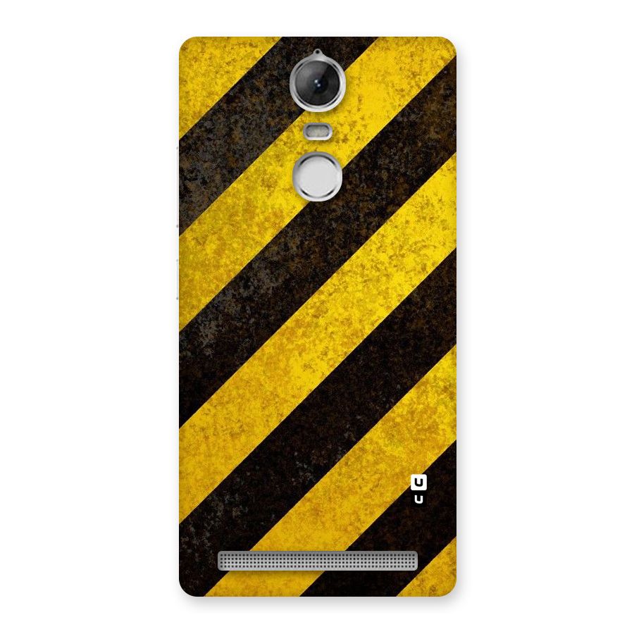 Shaded Yellow Stripes Back Case for Vibe K5 Note
