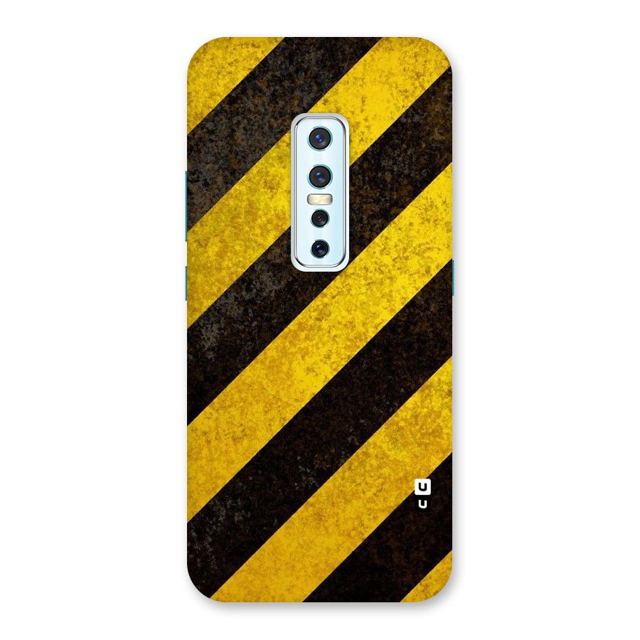 Shaded Yellow Stripes Back Case for Vivo V17 Pro