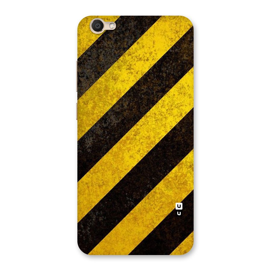 Shaded Yellow Stripes Back Case for Vivo V5