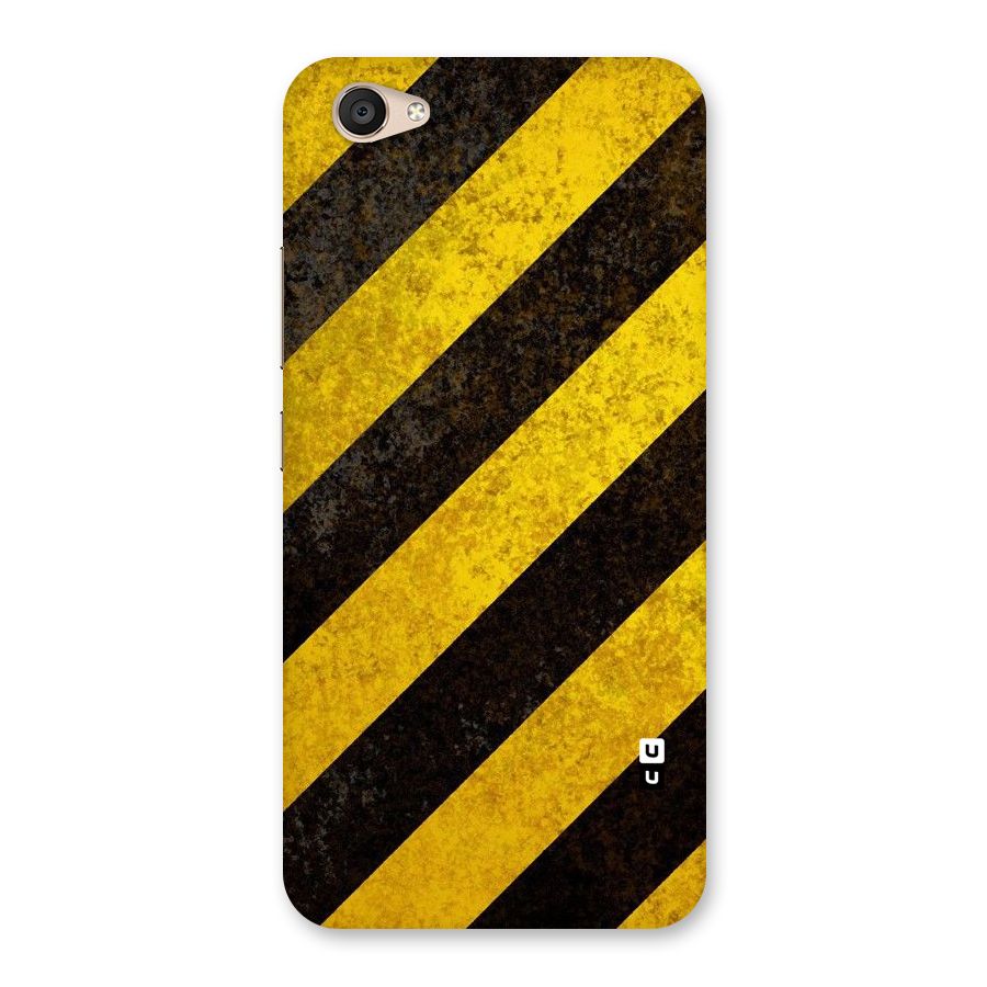 Shaded Yellow Stripes Back Case for Vivo V5 Plus