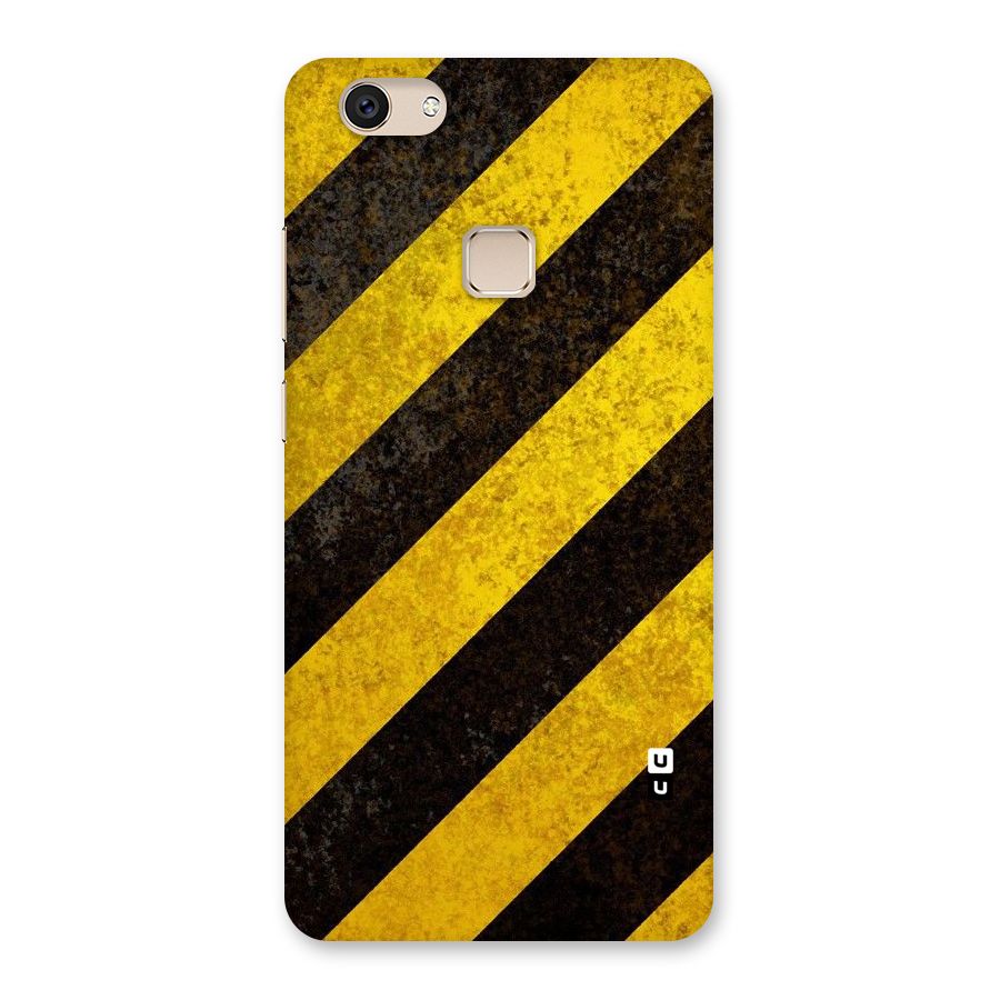 Shaded Yellow Stripes Back Case for Vivo V7