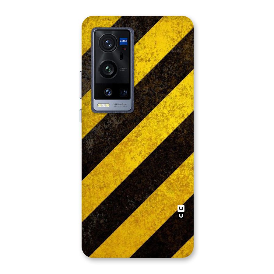 Shaded Yellow Stripes Back Case for Vivo X60 Pro Plus