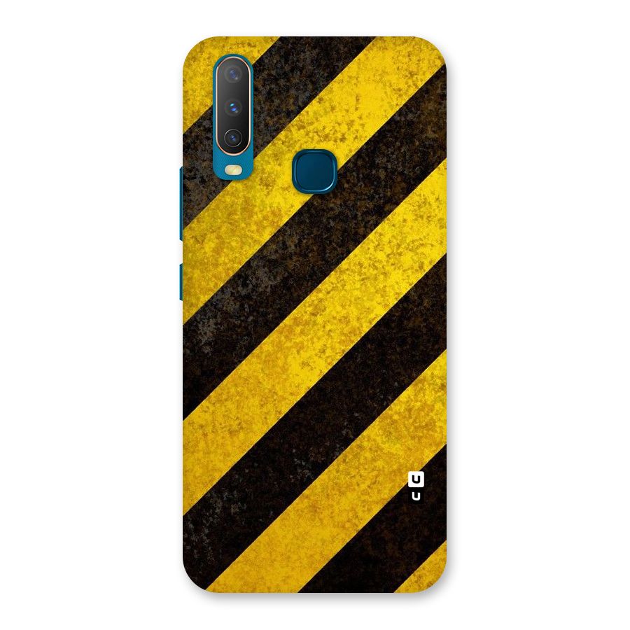 Shaded Yellow Stripes Back Case for Vivo Y17