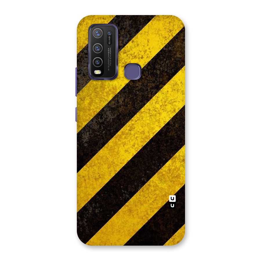 Shaded Yellow Stripes Back Case for Vivo Y50