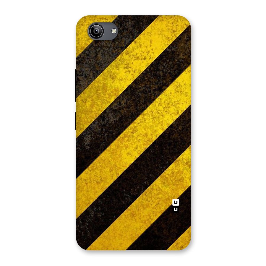 Shaded Yellow Stripes Back Case for Vivo Y81i