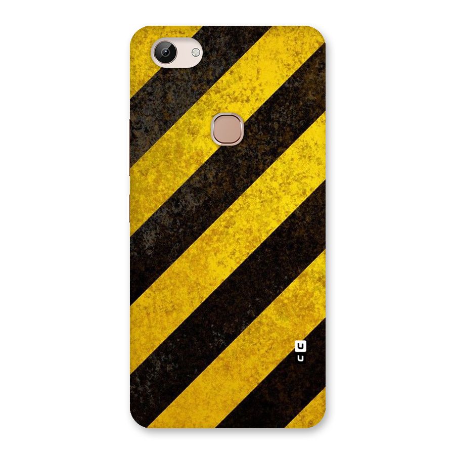 Shaded Yellow Stripes Back Case for Vivo Y83