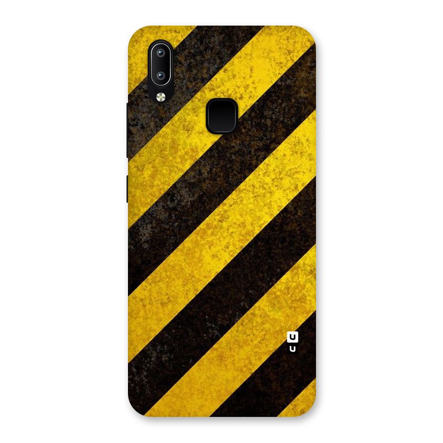 Shaded Yellow Stripes Back Case for Vivo Y93