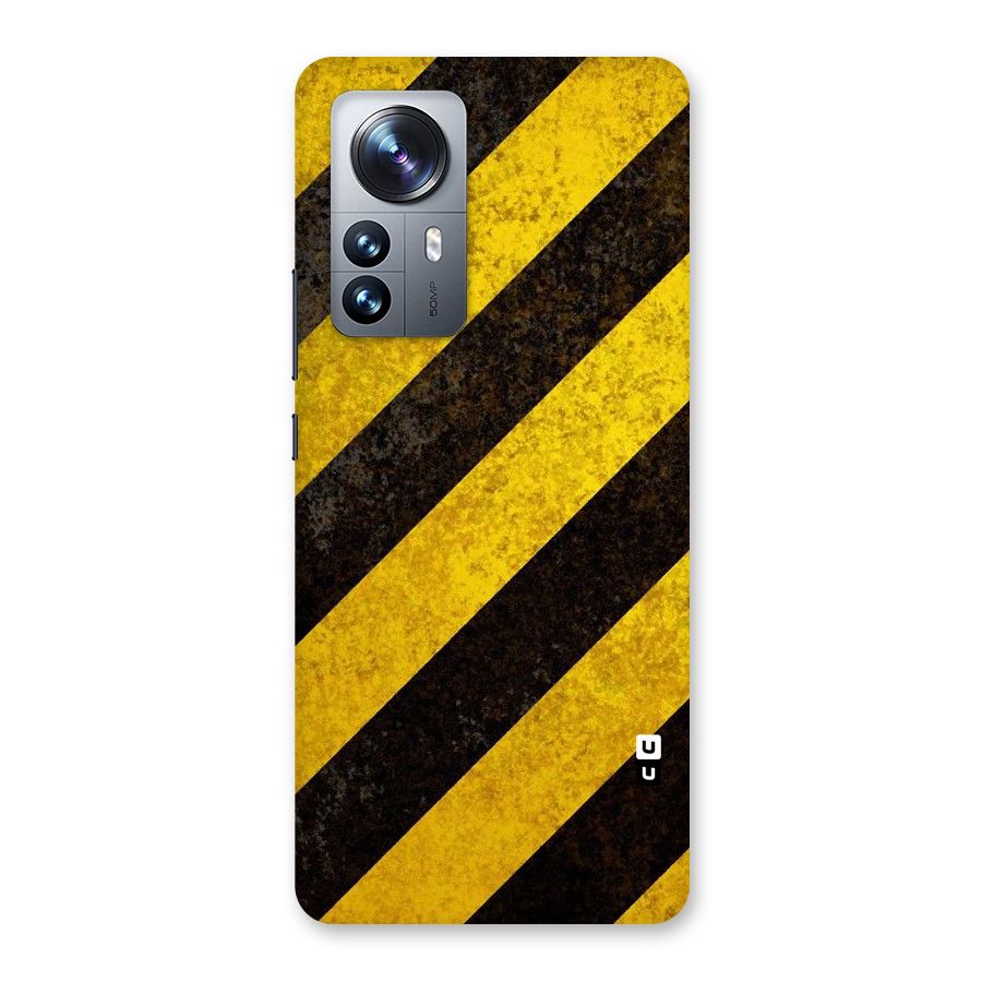 Shaded Yellow Stripes Back Case for Xiaomi 12 Pro
