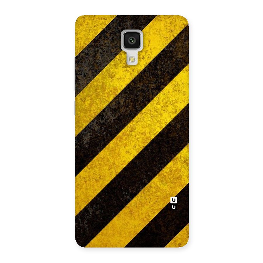 Shaded Yellow Stripes Back Case for Xiaomi Mi 4