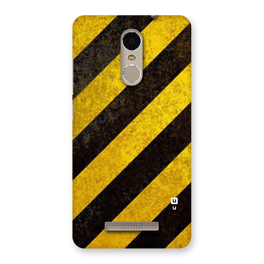 Shaded Yellow Stripes Back Case for Xiaomi Redmi Note 3