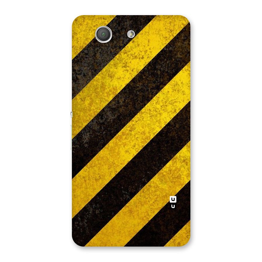 Shaded Yellow Stripes Back Case for Xperia Z3 Compact