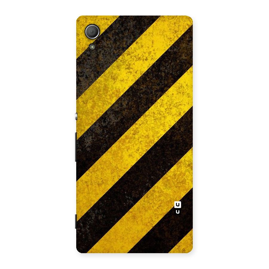 Shaded Yellow Stripes Back Case for Xperia Z4