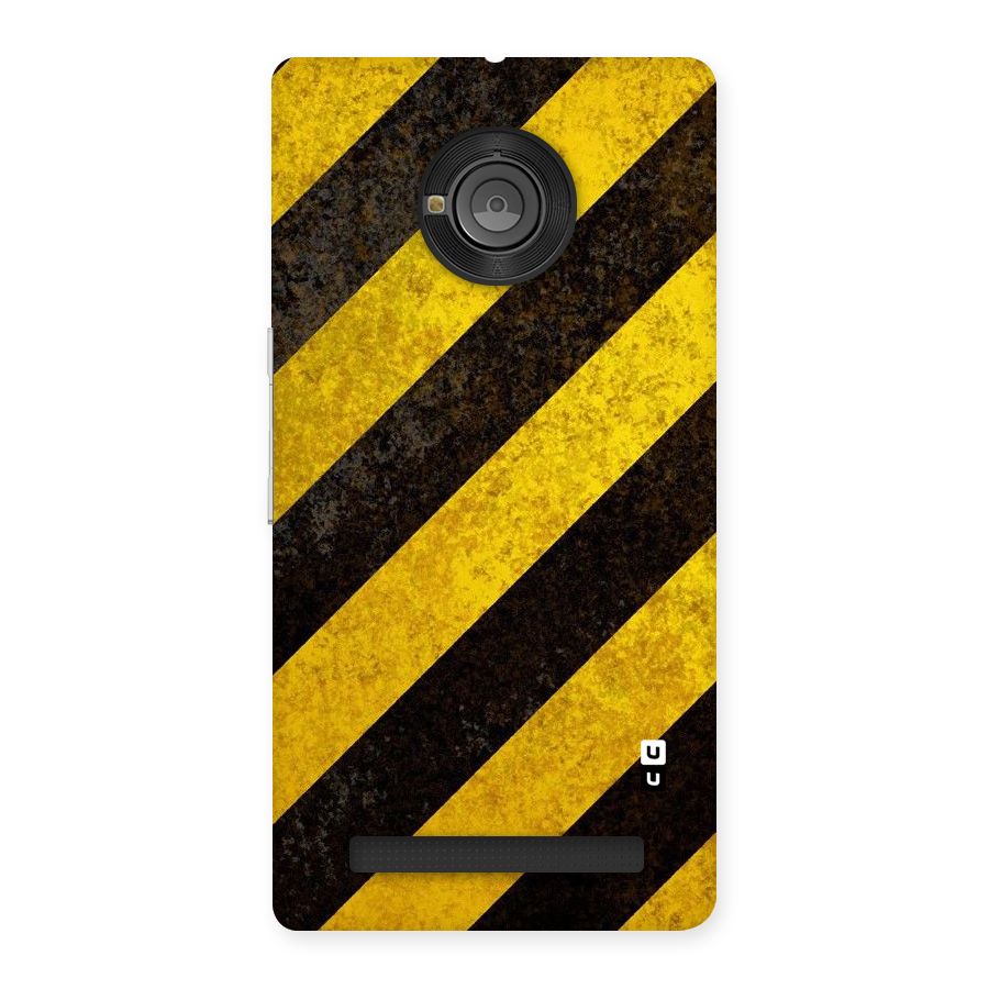 Shaded Yellow Stripes Back Case for Yu Yunique
