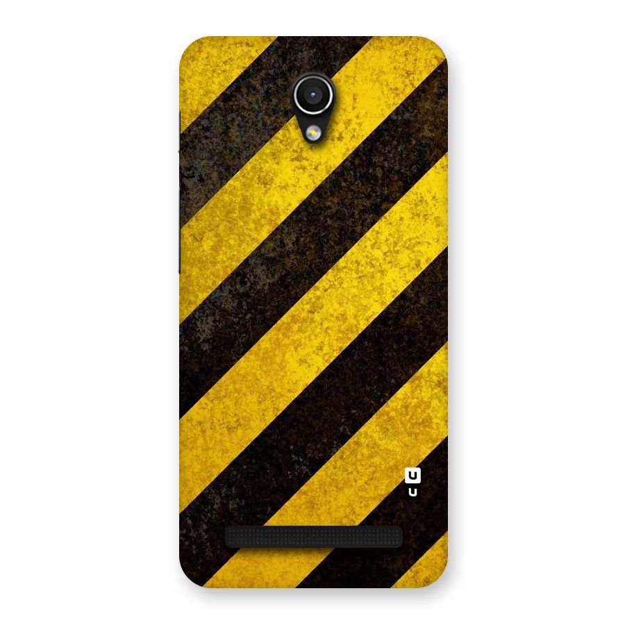 Shaded Yellow Stripes Back Case for Zenfone Go