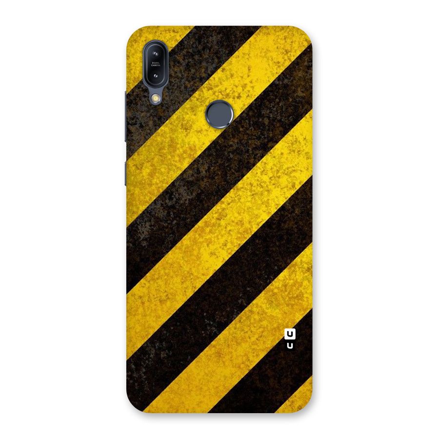 Shaded Yellow Stripes Back Case for Zenfone Max M2