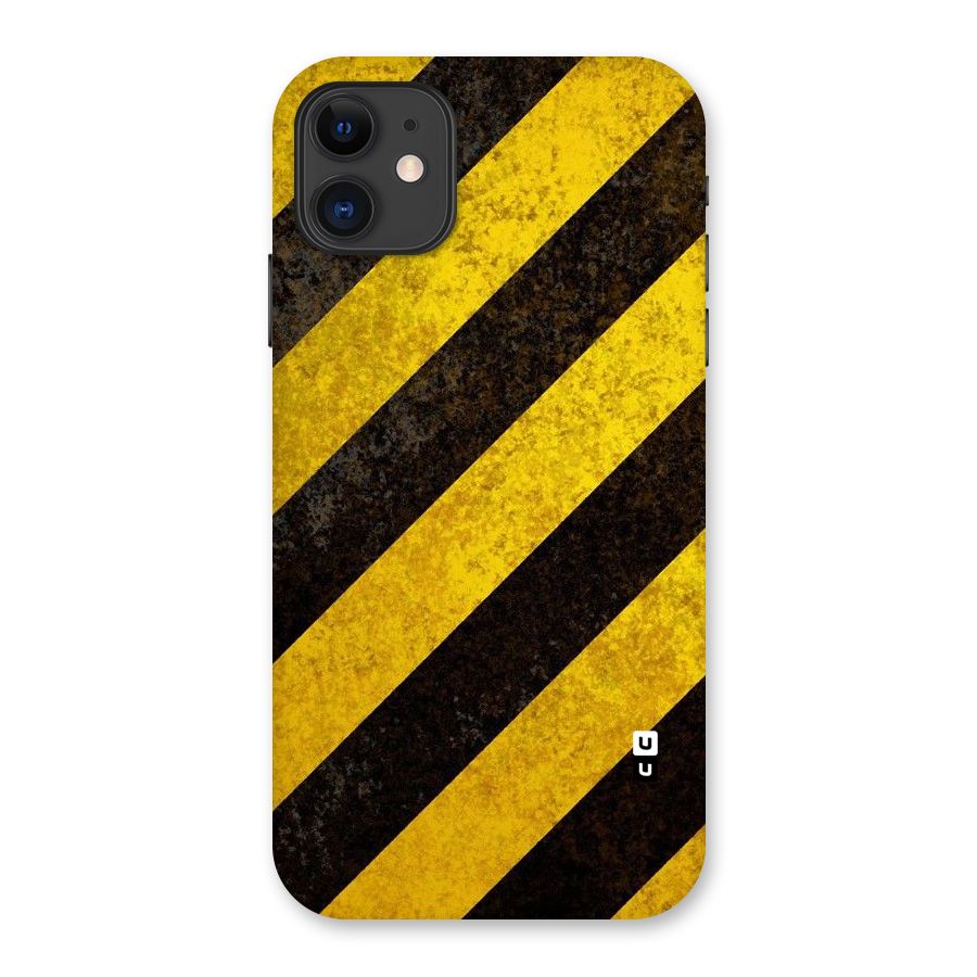 Shaded Yellow Stripes Back Case for iPhone 11