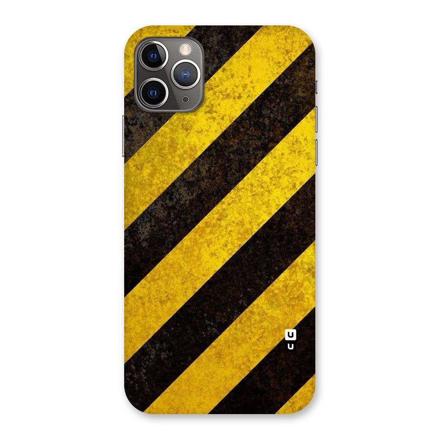 Shaded Yellow Stripes Back Case for iPhone 11 Pro Max