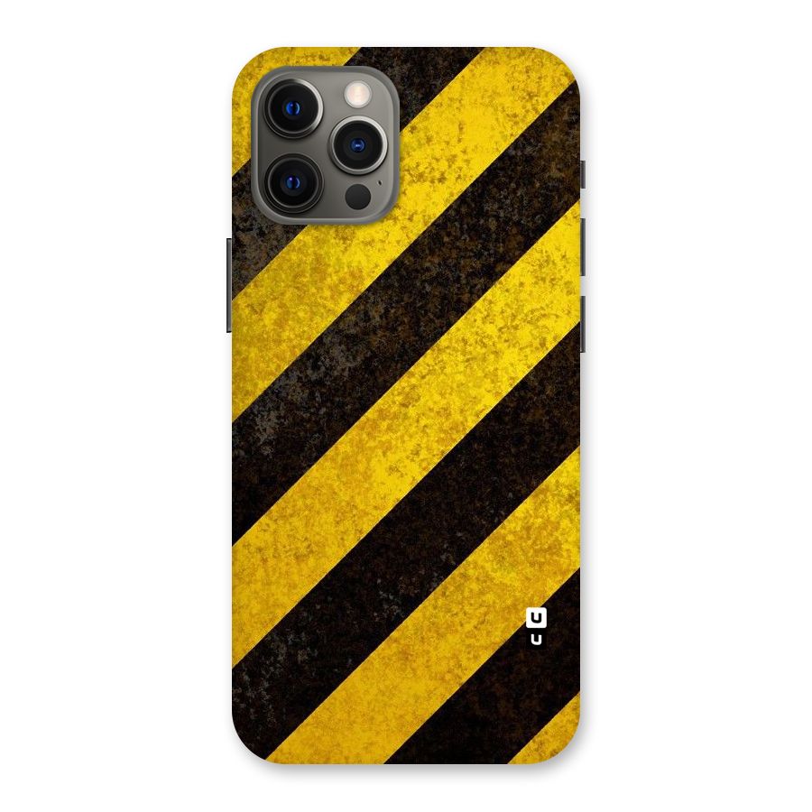 Shaded Yellow Stripes Back Case for iPhone 12 Pro Max