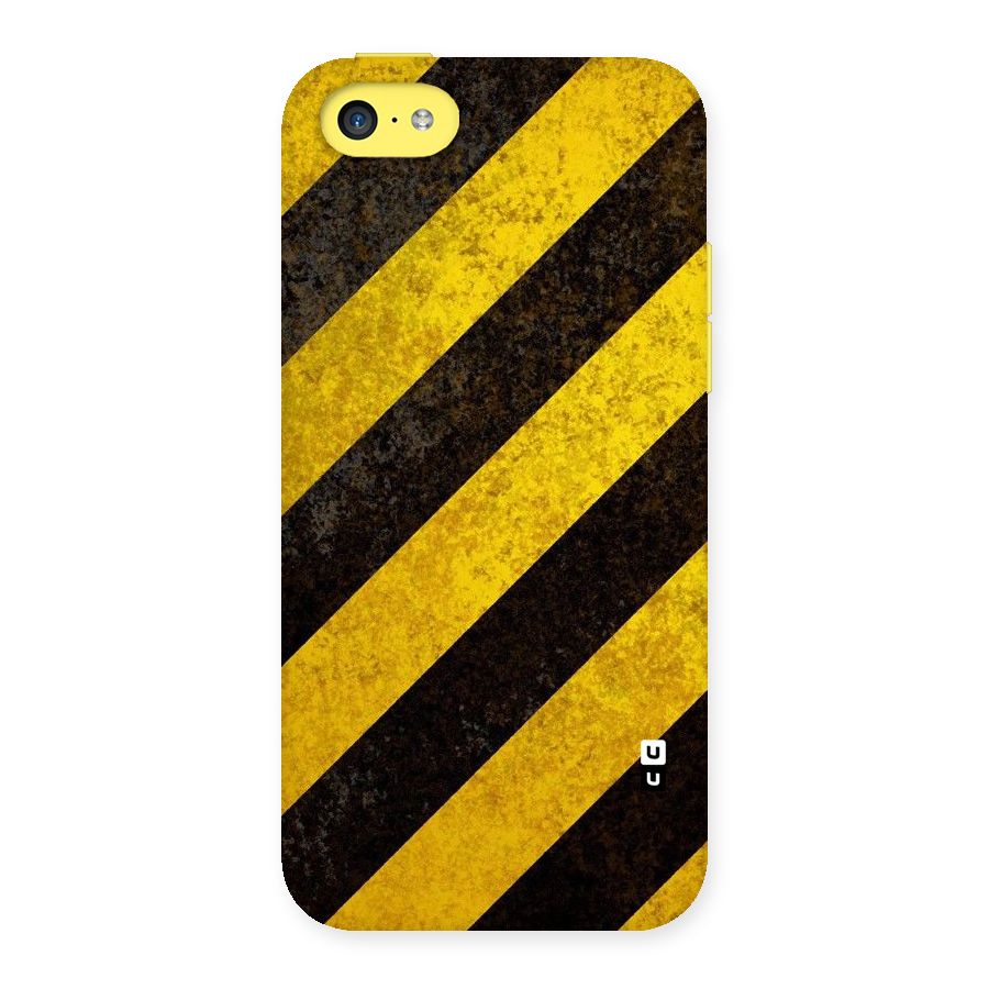 Shaded Yellow Stripes Back Case for iPhone 5C