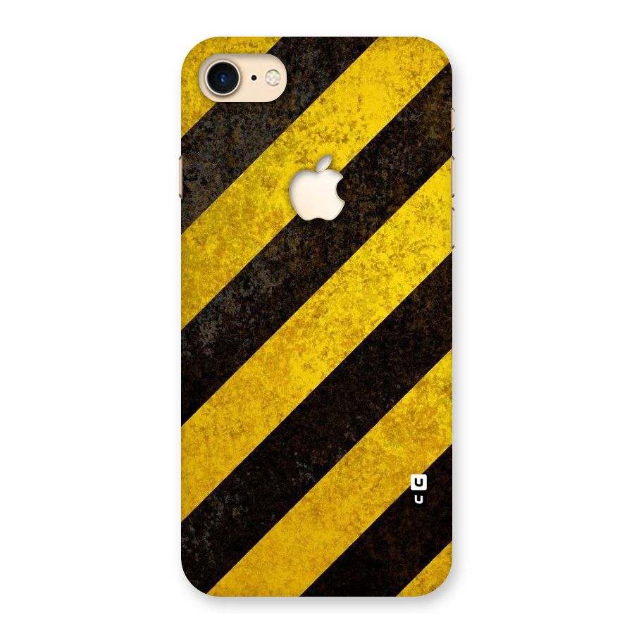 Shaded Yellow Stripes Back Case for iPhone 7 Apple Cut