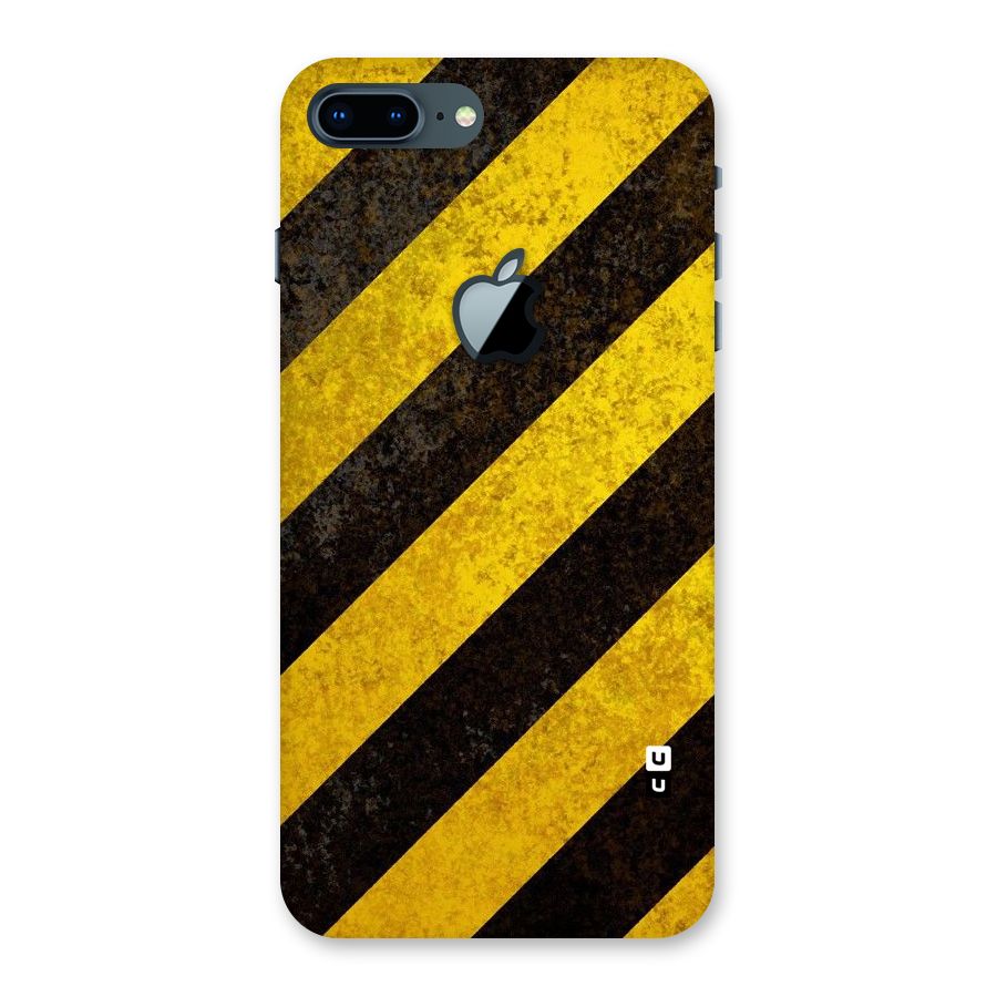 Shaded Yellow Stripes Back Case for iPhone 7 Plus Apple Cut