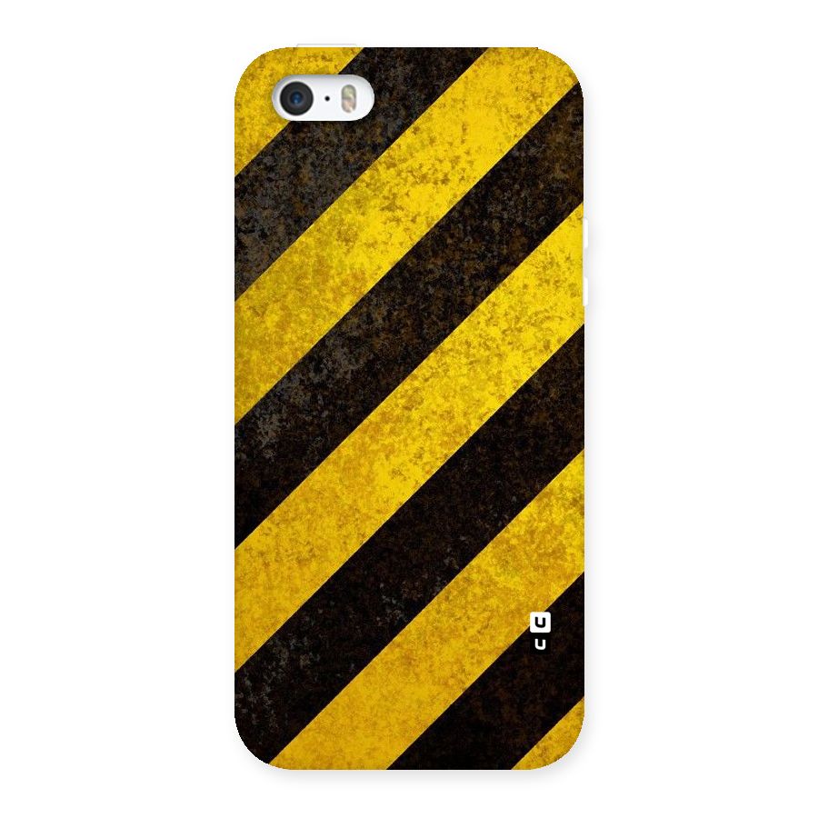 Shaded Yellow Stripes Back Case for iPhone SE