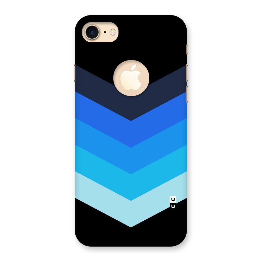 Shades Colors Back Case for iPhone 7 Logo Cut