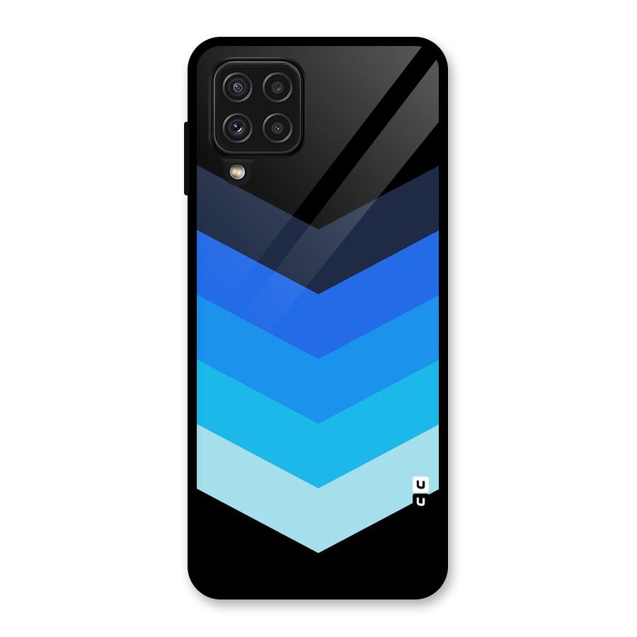 Shades Colors Glass Back Case for Galaxy A22 4G