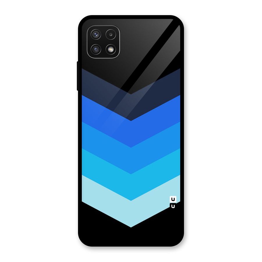 Shades Colors Glass Back Case for Galaxy A22 5G