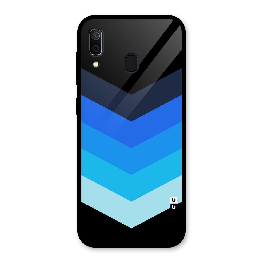 Shades Colors Glass Back Case for Galaxy A30