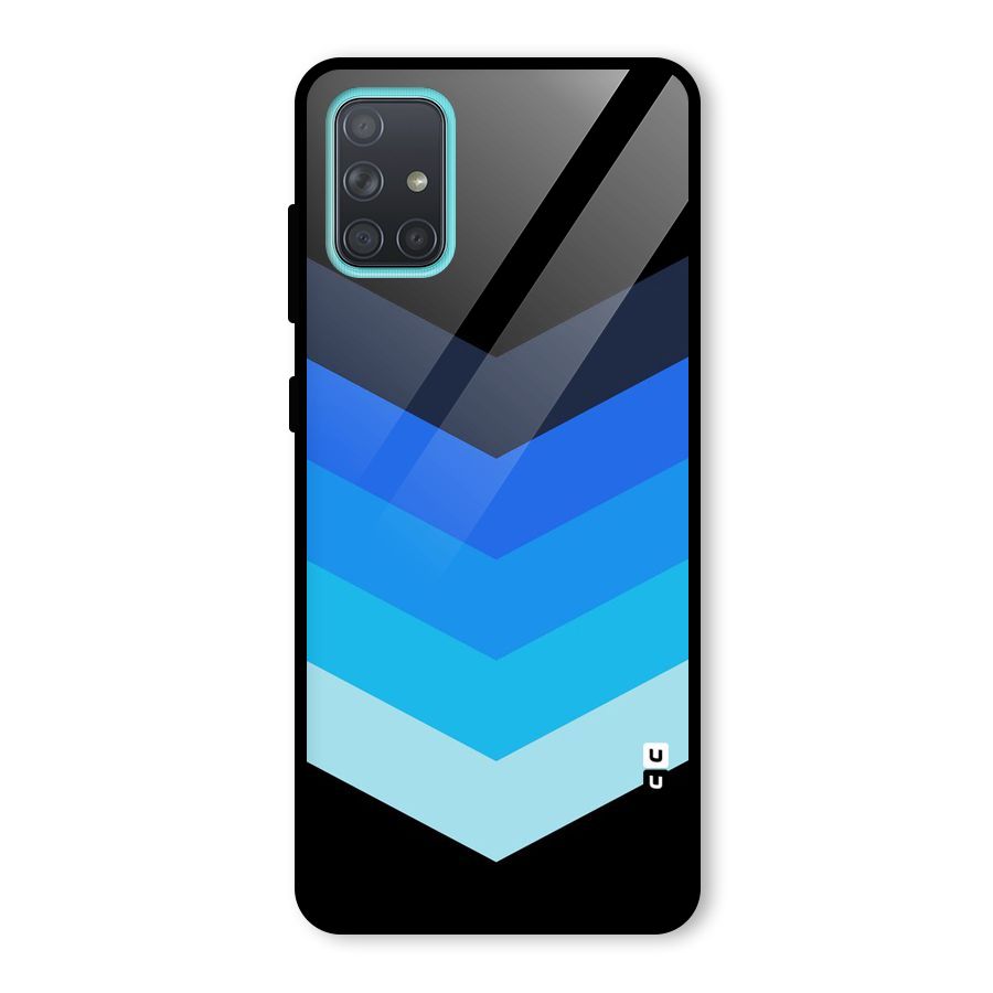 Shades Colors Glass Back Case for Galaxy A71