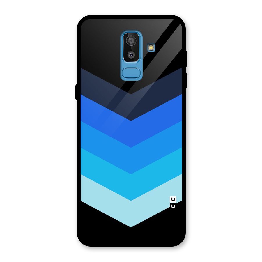 Shades Colors Glass Back Case for Galaxy J8